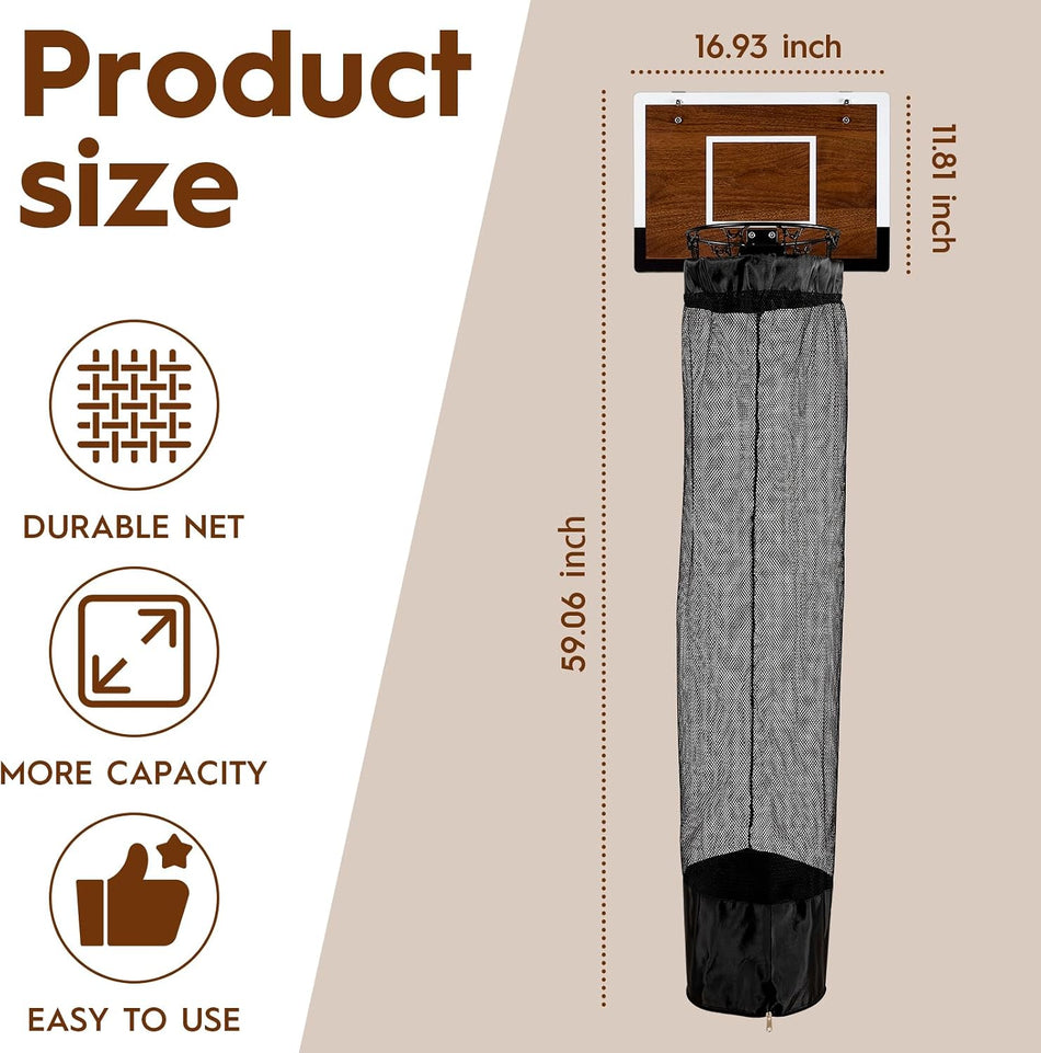 Clean Basket Wooden Basketball Laundry Hamper
